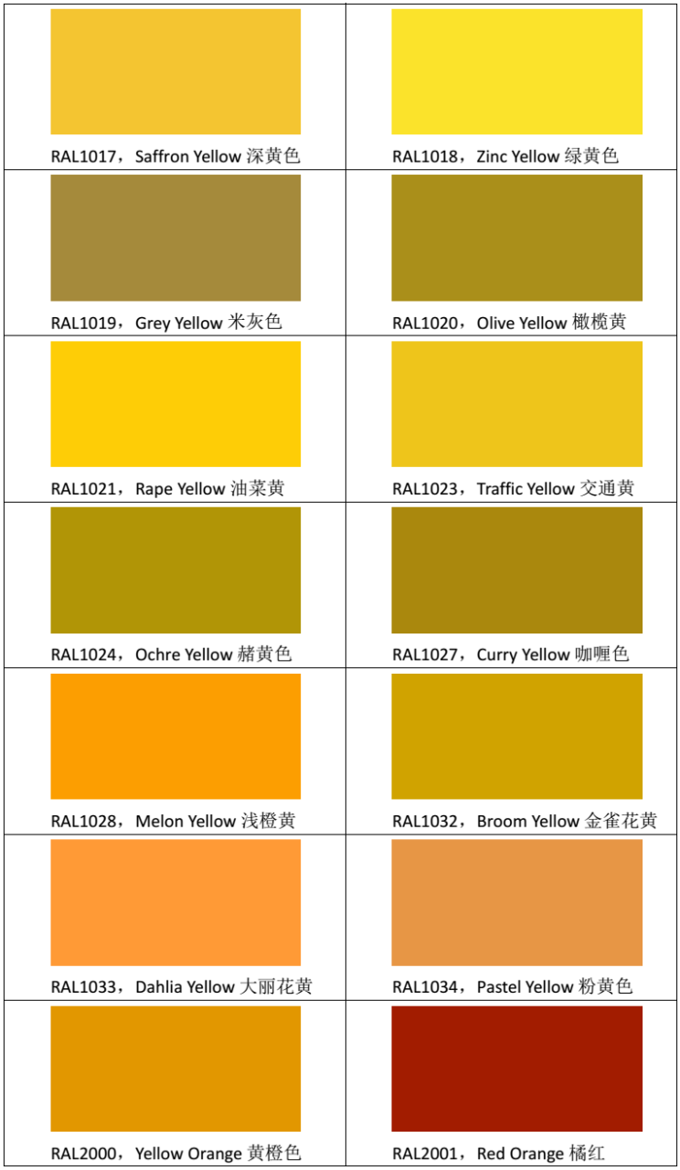 国标色卡对照表_国标色卡及色号对照_国标色卡颜色名称对照表