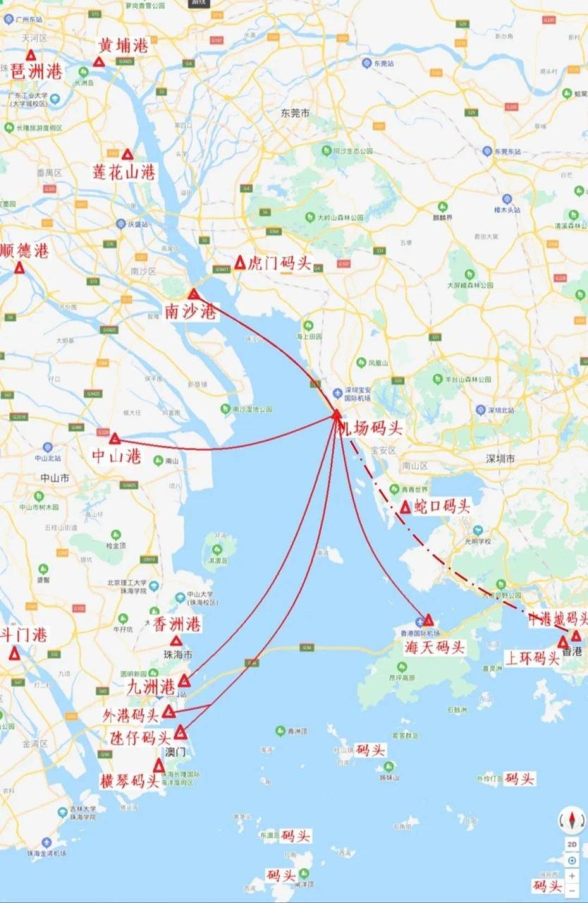 珠海码头到机场多远_珠海九洲港_珠海机场客运码头