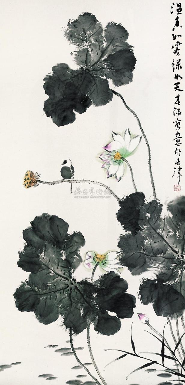 荷花国画精品图片欣赏_国画荷花图片大全_荷花国画大全大图