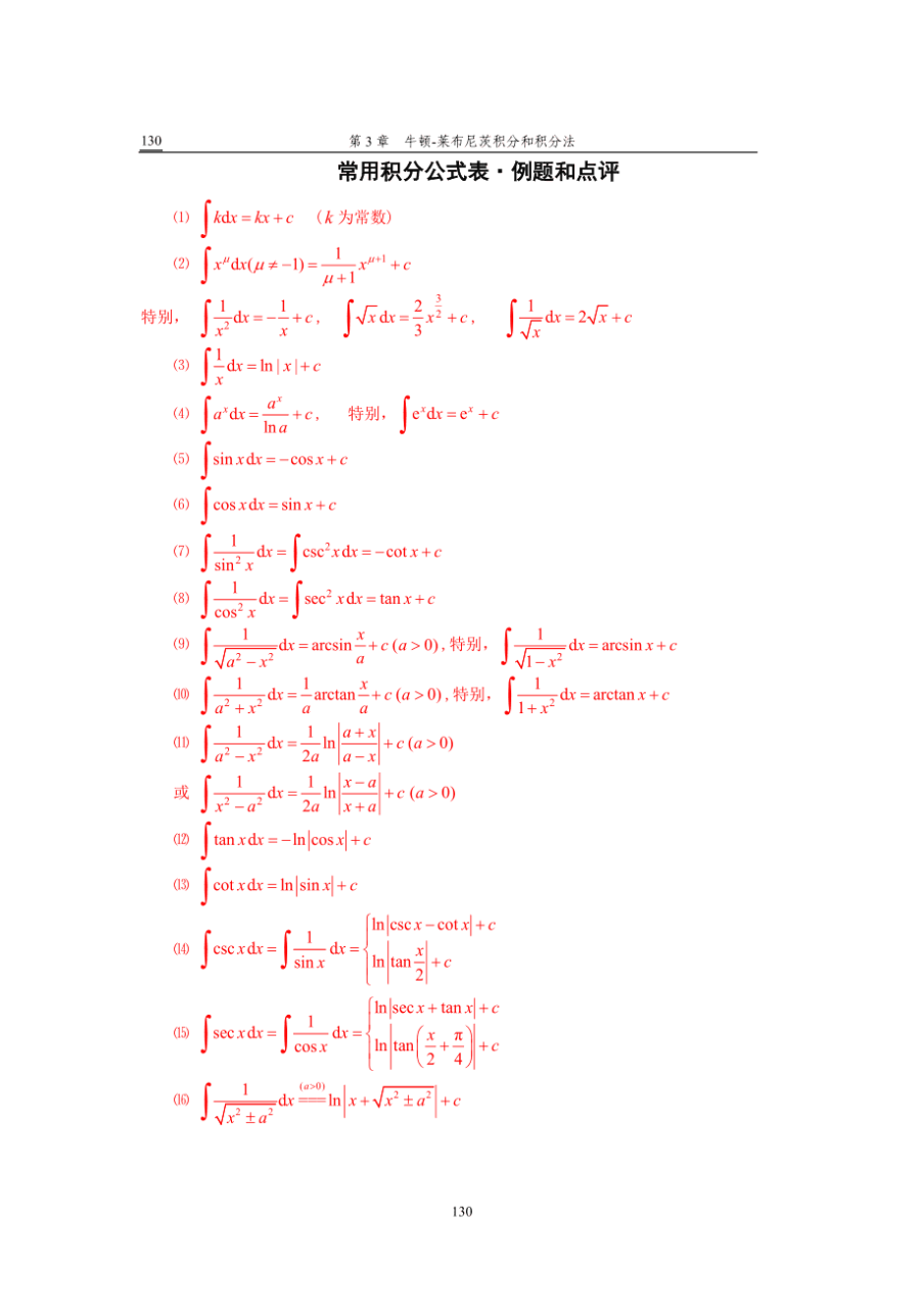 ∫e^(-x^2)不定积分_积分定理_积分定义公式求极限