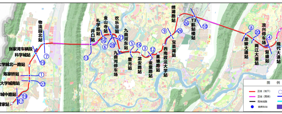 重庆轨道线路名称_重庆轨道15号线_重庆轨道站点详细